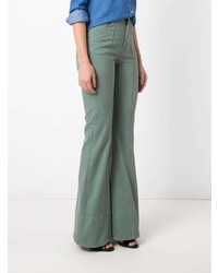 Мятные джинсы-клеш от Amapô