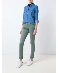 Мятные джинсы скинни от Amapô