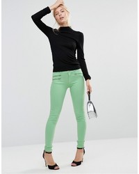 Мятные джинсы скинни от French Connection