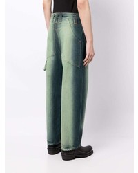Мужские мятные джинсы от Eckhaus Latta