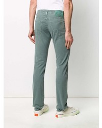 Мужские мятные джинсы от Jacob Cohen