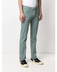 Мужские мятные джинсы от Jacob Cohen