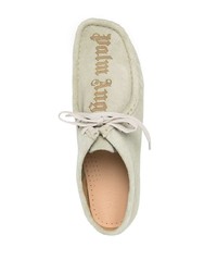 Мятные замшевые ботинки дезерты от Palm Angels