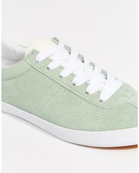 Женские мятные замшевые кеды от Blink