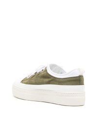 Мужские мятные замшевые низкие кеды от Eleventy