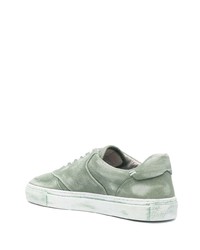 Мужские мятные замшевые низкие кеды от Jacob Cohen