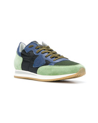 Мужские мятные замшевые низкие кеды от Philippe Model