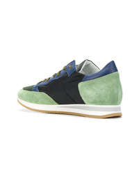 Мужские мятные замшевые низкие кеды от Philippe Model