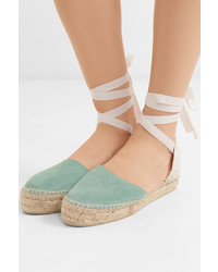 Женские мятные замшевые эспадрильи от Manebi