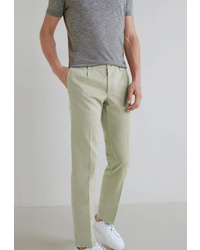 Мужские мятные классические брюки от Mango Man