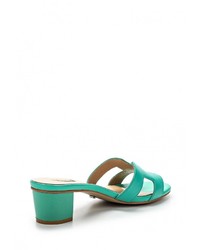 Женские мятные кожаные босоножки от Vitacci
