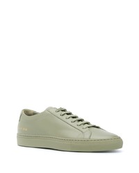 Мужские мятные кожаные низкие кеды от Common Projects