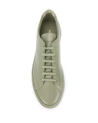 Мужские мятные кожаные низкие кеды от Common Projects