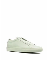 Мужские мятные кожаные низкие кеды от Common Projects