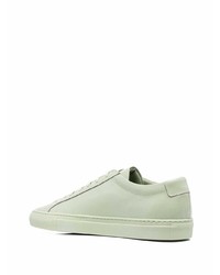 Мужские мятные кожаные низкие кеды от Common Projects