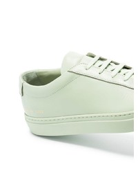 Мужские мятные кожаные низкие кеды от Common Projects
