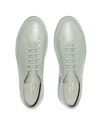Мужские мятные кожаные низкие кеды от Common Projects