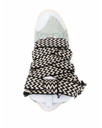 Мужские мятные кожаные низкие кеды от Lanvin