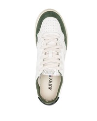 Мужские мятные кожаные низкие кеды от AUTRY