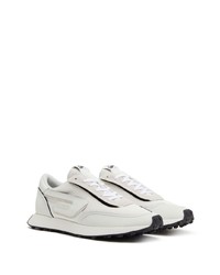 Мужские мятные кожаные низкие кеды от Diesel