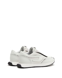 Мужские мятные кожаные низкие кеды от Diesel