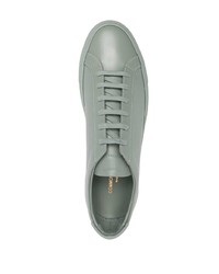 Мужские мятные кожаные низкие кеды от Common Projects