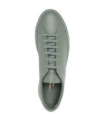 Мужские мятные кожаные низкие кеды от Common Projects