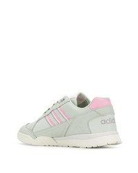 Мужские мятные кожаные низкие кеды от adidas