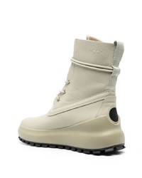 Мужские мятные кожаные повседневные ботинки от Stone Island Shadow Project