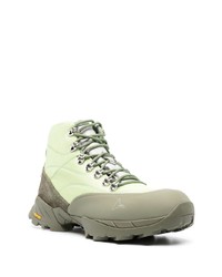 Мужские мятные кожаные повседневные ботинки от Roa