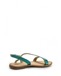 Мятные кожаные сандалии на плоской подошве от Gioseppo