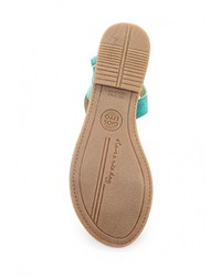 Мятные кожаные сандалии на плоской подошве от Gioseppo