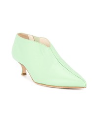 Мятные кожаные туфли от Tibi