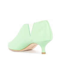 Мятные кожаные туфли от Tibi