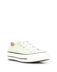 Мужские мятные низкие кеды из плотной ткани от Converse