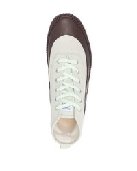 Мужские мятные низкие кеды от MAISON KITSUNÉ