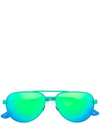 Женские мятные солнцезащитные очки от Saint Laurent