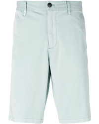 Мужские мятные хлопковые шорты от Armani Jeans
