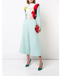 Мятные широкие брюки от DELPOZO