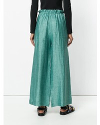 Мятные широкие брюки от Masscob