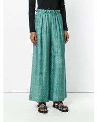 Мятные широкие брюки от Masscob