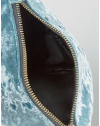 Мятный бархатный клатч от Asos