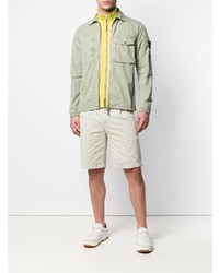 Мужской мятный бомбер от Stone Island