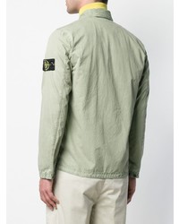 Мужской мятный бомбер от Stone Island