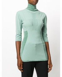 Женский мятный вязаный свитер от Antonio Marras