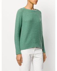 Женский мятный вязаный свитер от Max Mara