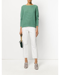 Женский мятный вязаный свитер от Max Mara