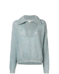 Мятный вязаный свободный свитер от Isabel Marant Etoile