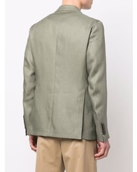 Мужской мятный двубортный пиджак от Tagliatore