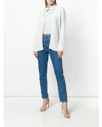 Женский мятный кардиган с вышивкой от Ermanno Scervino